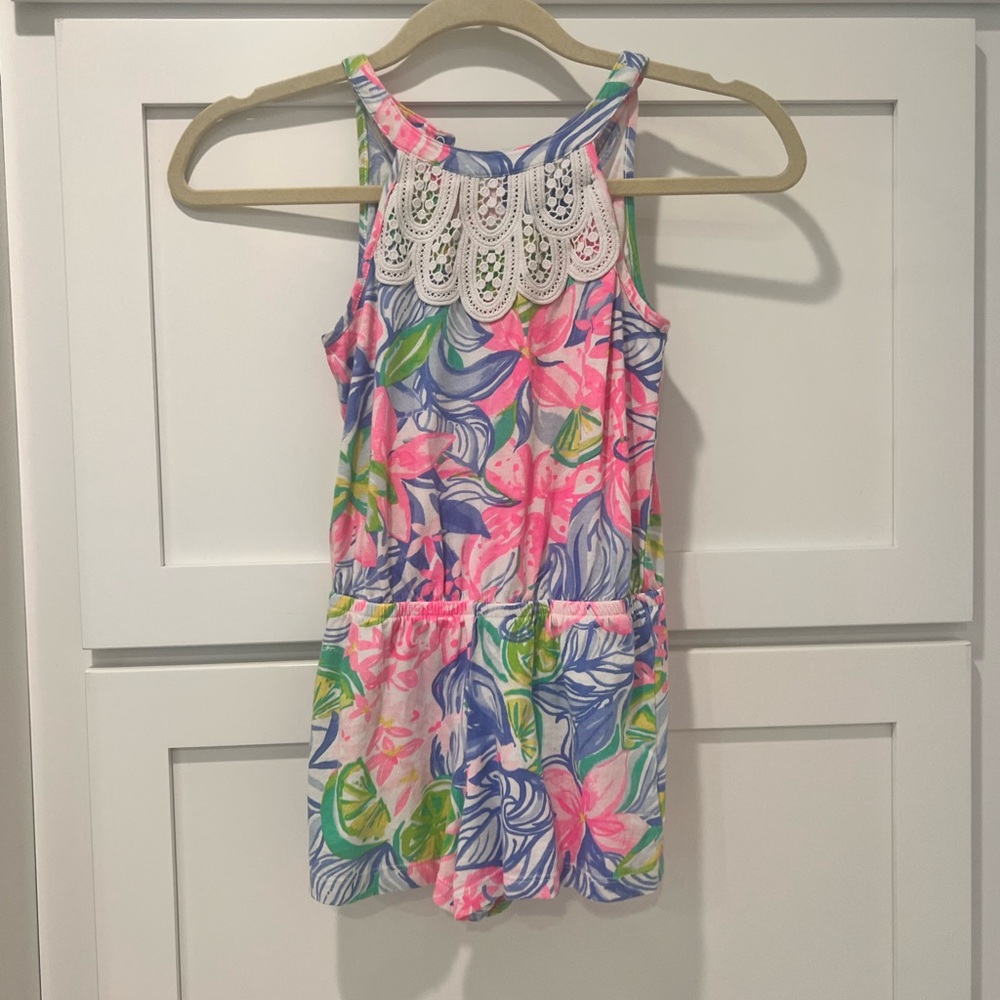 EUC Lilly Pulitzer kids romper size M